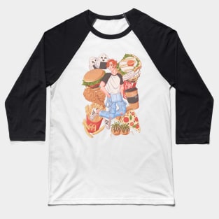 Junk Food Baseball T-Shirt